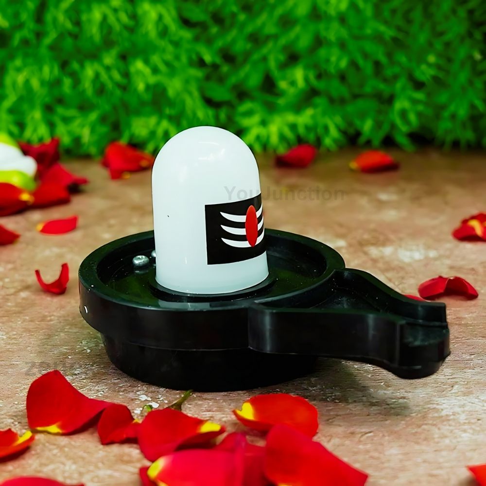 32 in 1 Mantra Chanting Device with Water Sensor Glowing Shivling and Water Sensor Diyas (6,12,24,36) Combo