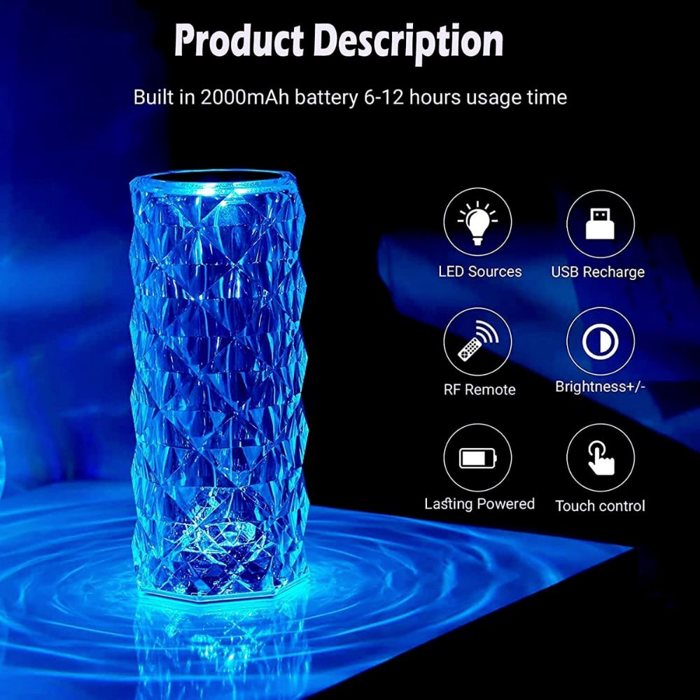 Wireless Rechargeable Led Touch Lamp
