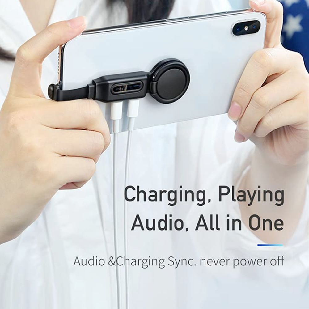 Digital Ring Holder with Audio & Charger Adapter