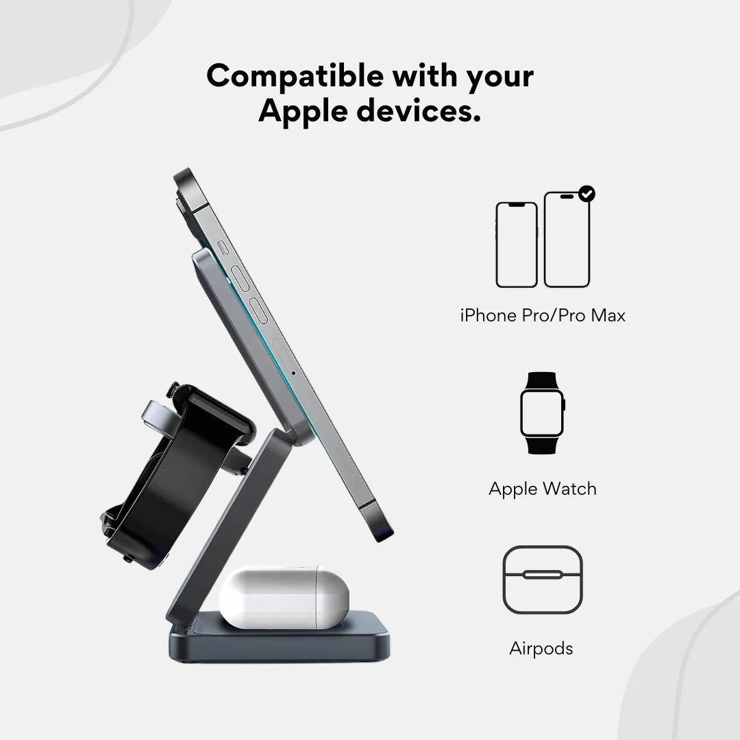 Cobra 3-in-1 Fast Wireless Charging Station