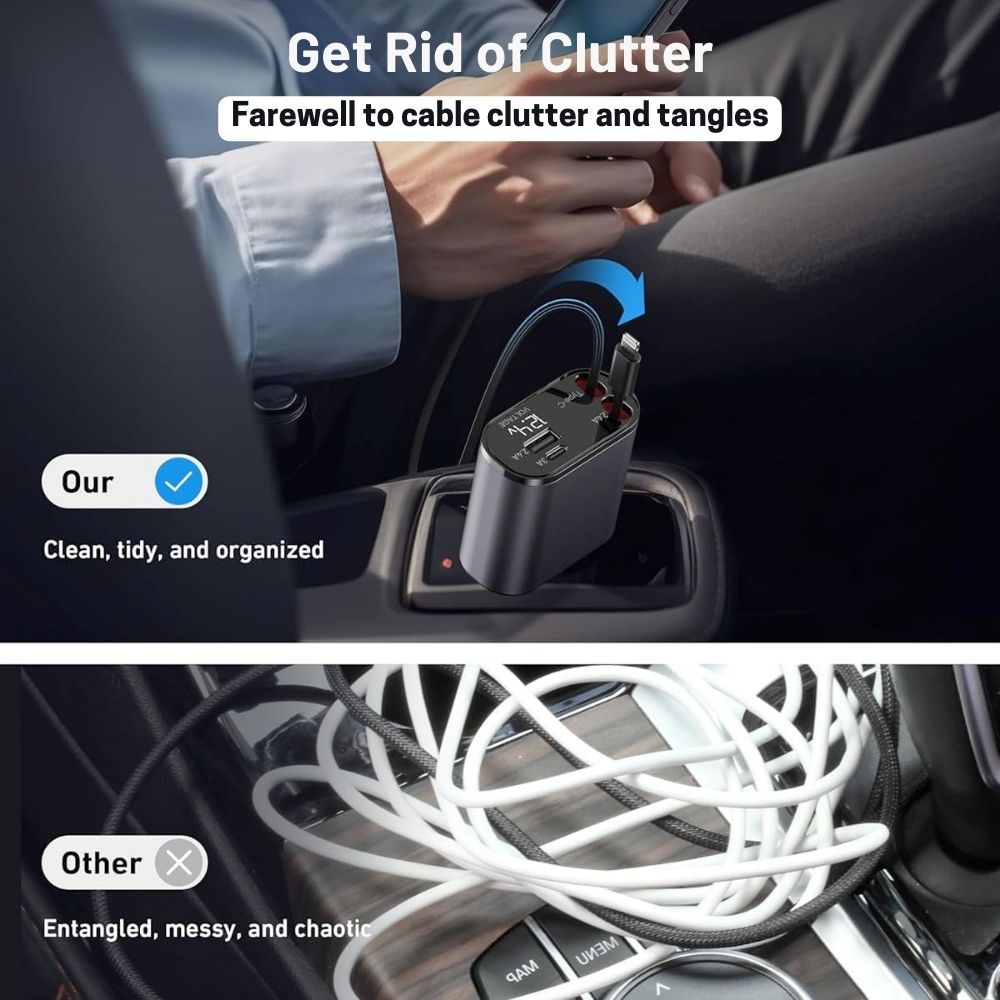 4 In 1 Portable Car Charger
