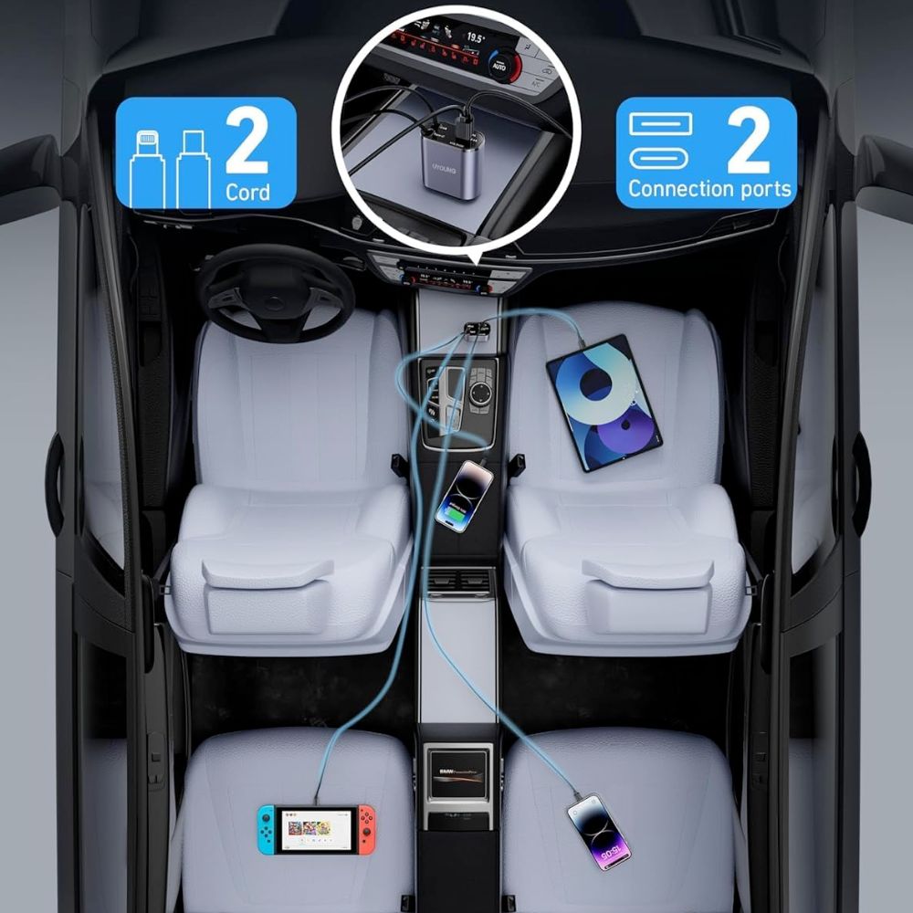4 In 1 Portable Car Charger
