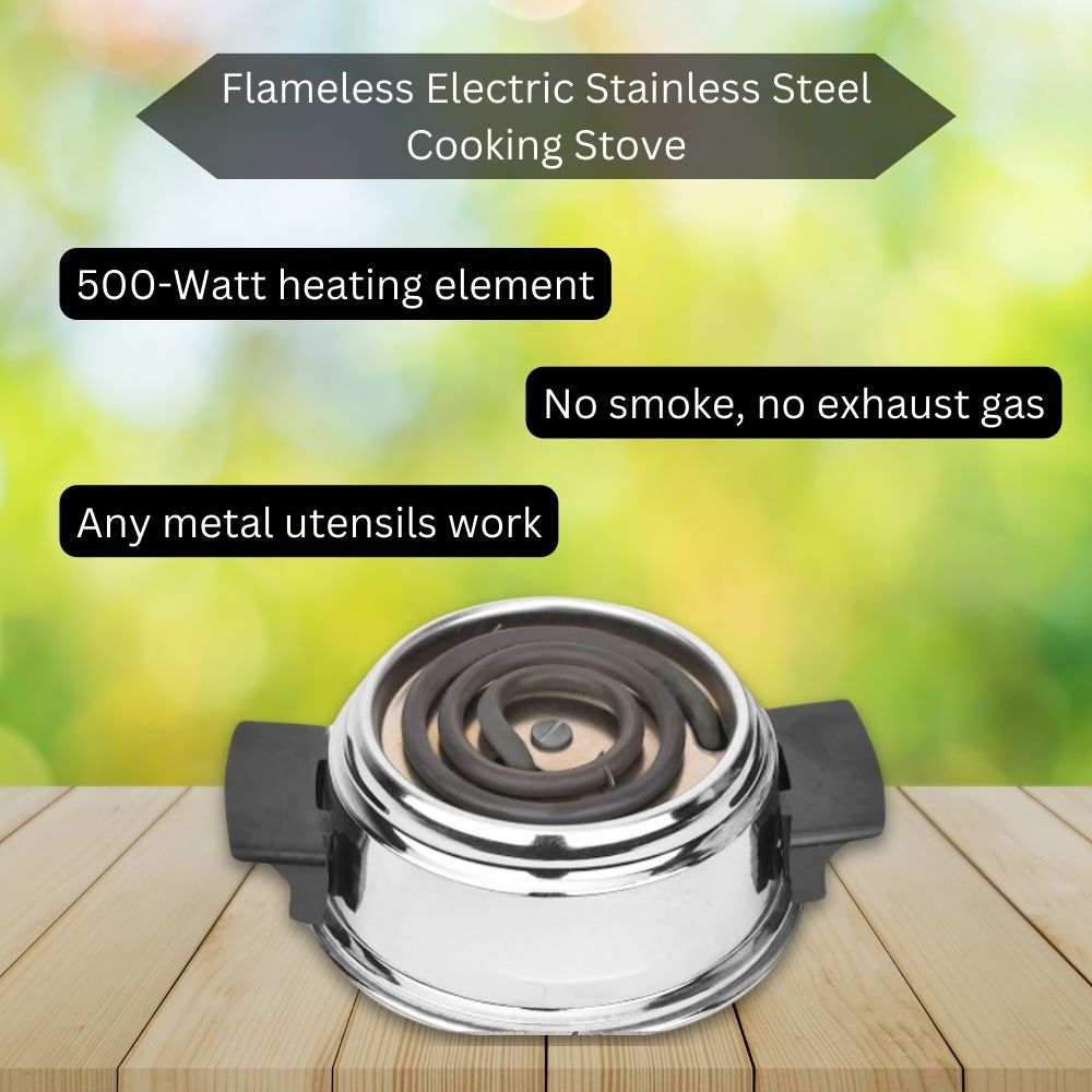 Flameless Electric Stainless Steel Cooking Stove