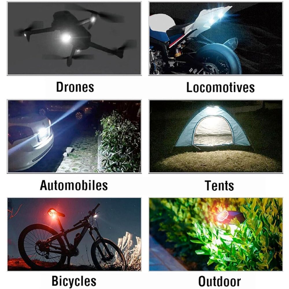 Wireless Remote Control Anti-Collision Led Strobe Lights