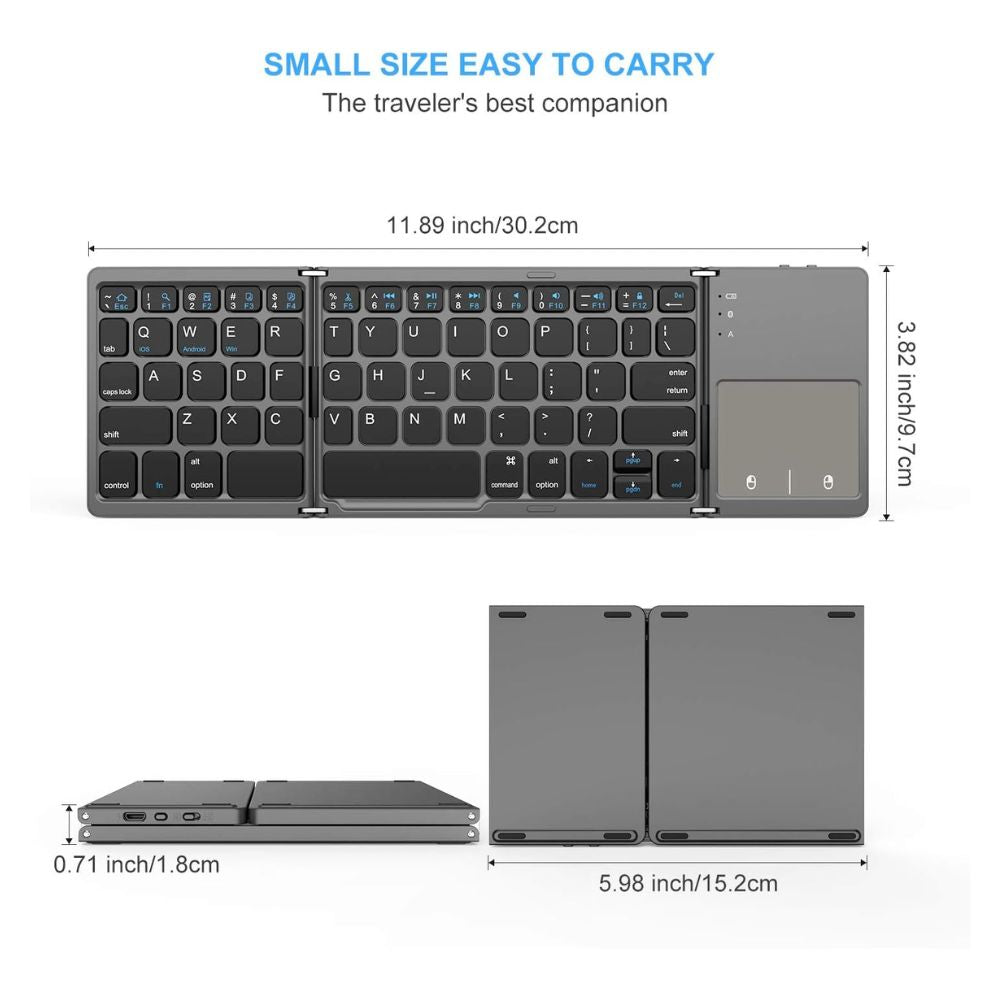 Foldable Bluetooth Keyboard