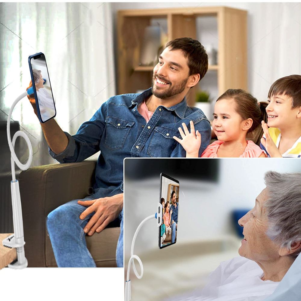 BEXT Universal Mobile & Tablet Holder with 360° Rotation | Flexible Lazy Stand for Desk, Bed & Table Use