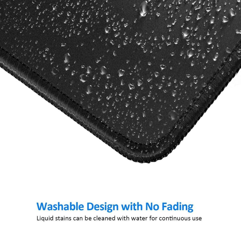 BEXT (2Pcs) Gaming Mouse Pad / Mouse Mat (23×19×0.2 cm) | Non-Slip Rubber Base | Waterproof Surface |(Black)
