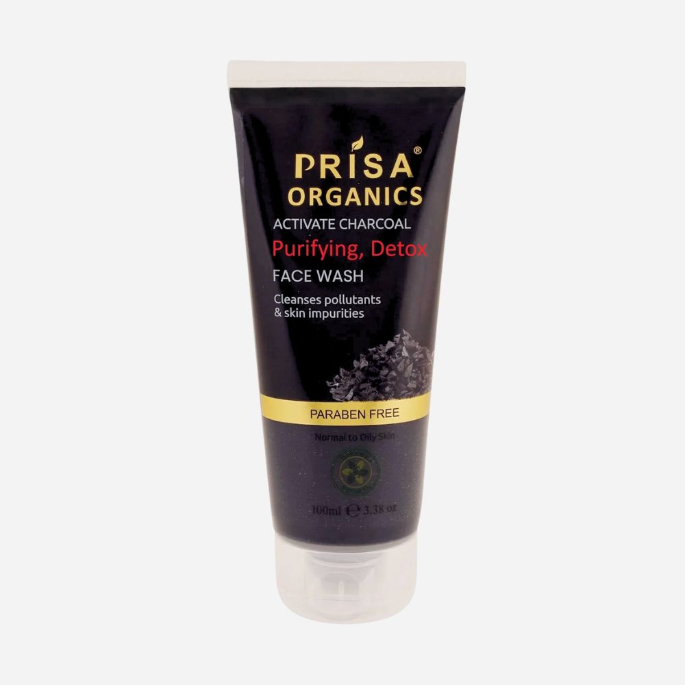 Prisa Organics Activated Charcoal Purifying, Detox Face Wash