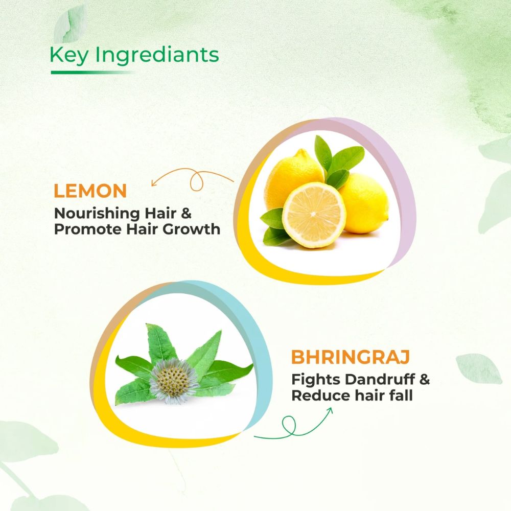 Lemon Bhringraj Hair Nourishing Shampoo with Conditioner, 300ml