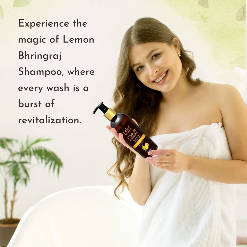 Lemon Bhringraj Hair Nourishing Shampoo with Conditioner, 300ml