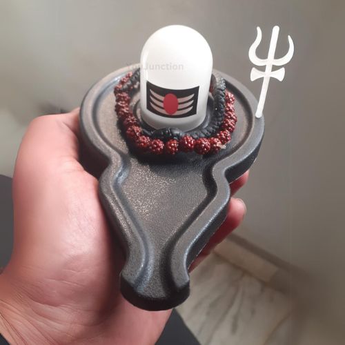 Rechargeable Glowing Shivling with Mantra Chanting Feature