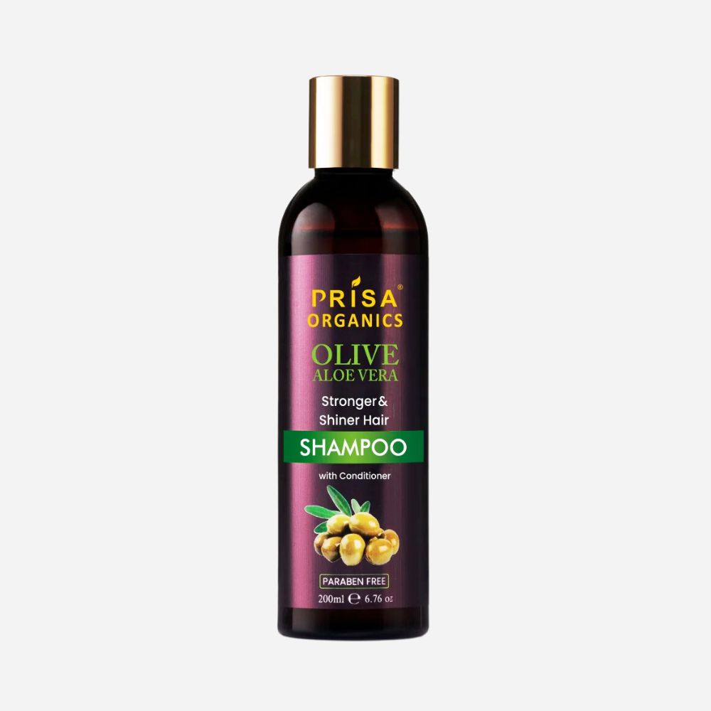 Prisa Organics Olive AloeVera Nourishing Shampoo with Conditioning, 200ml