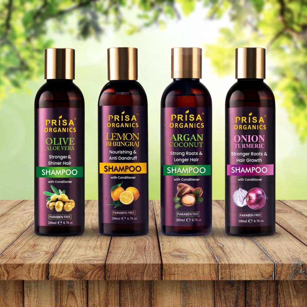 Prisa Organics Olive AloeVera Nourishing Shampoo with Conditioning, 200ml