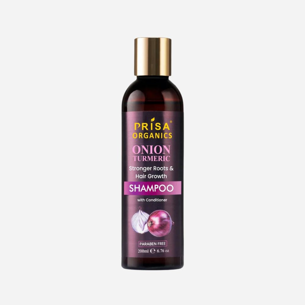 Onion Turmeric Shampoo With Conditioner For Hair Growth & Anti Hair fall, 200ml