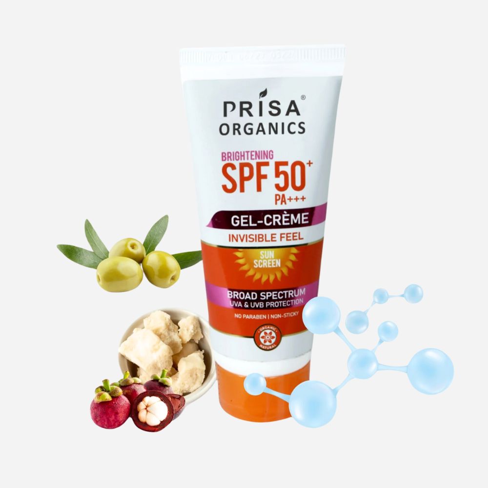 SPF 50 Sun Screen Gel Cream | Broad Spectrum UVA & UVB, PA+++ (100 g)