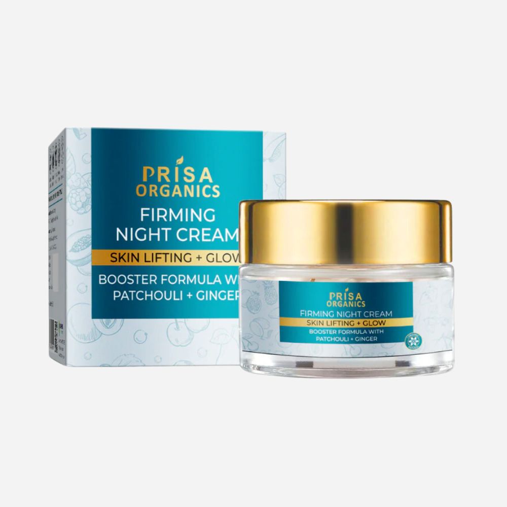 Prisa Organics Skin Firming Night Cream,Skin tightening formula, Anti Aging Cream 50g