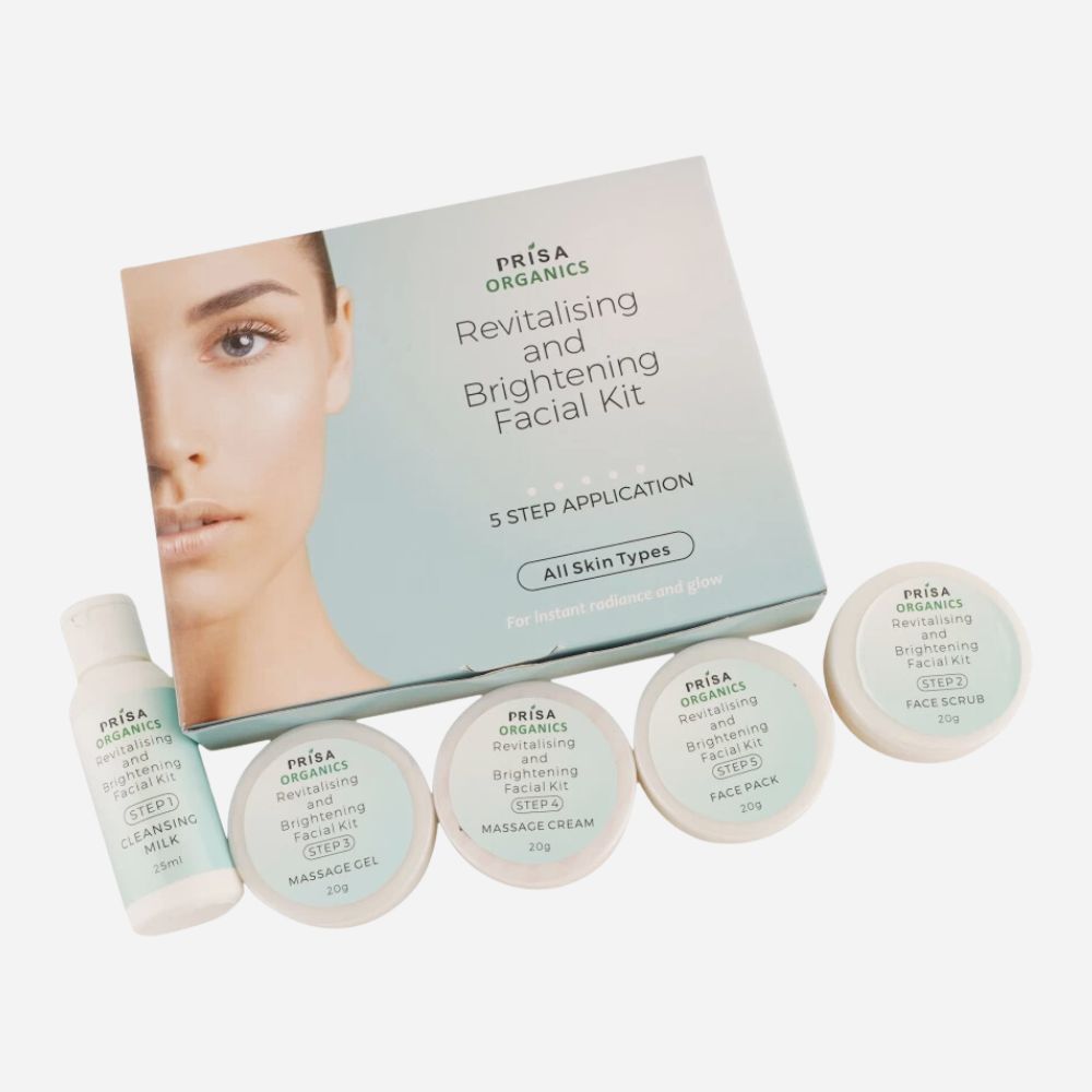 Prisa Organics Skin Revitalising & Brightening Facial Kit, 105g