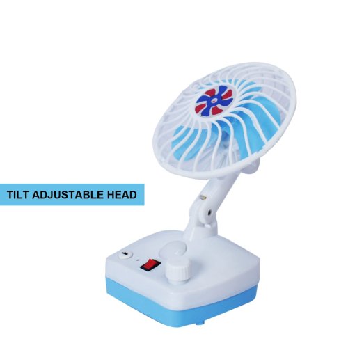 Rechargeable Portable Fan with LED Light