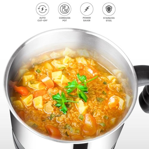 Multipurpose Electric Steel Cooking Pot