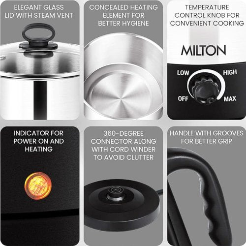 Multipurpose Electric Steel Cooking Pot