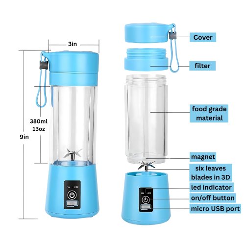 6 Blade Rechargeable Juicer Blender
