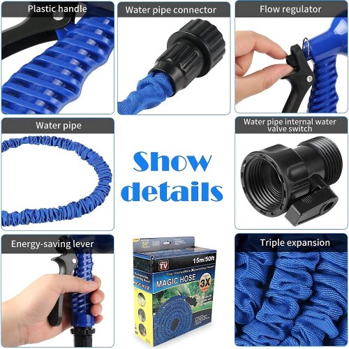 Magic Flexible Plastic Hose Pipe with Spray Gun