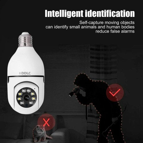 Wireless 360° CCTV Camera for bulb holder