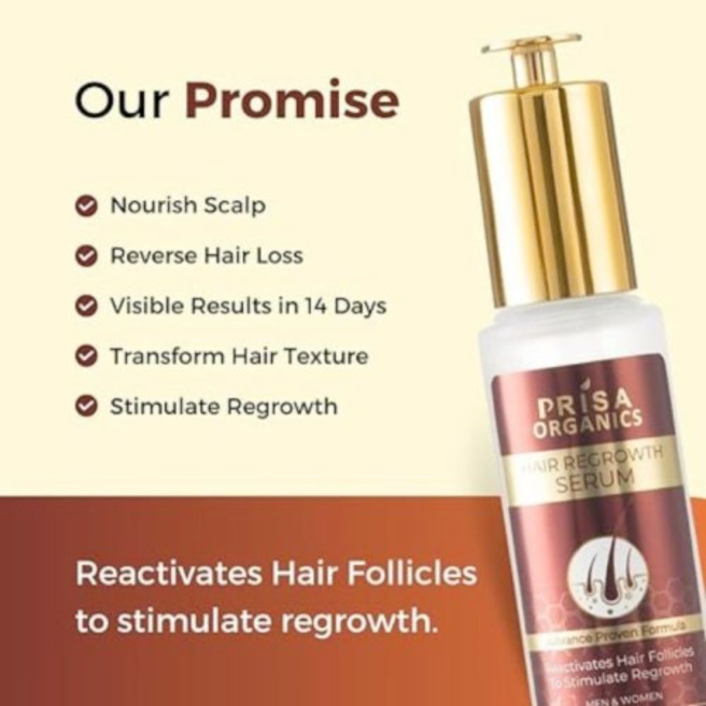 Prisa Organics Hair Serum ( For Hair Regrowth) 45ml