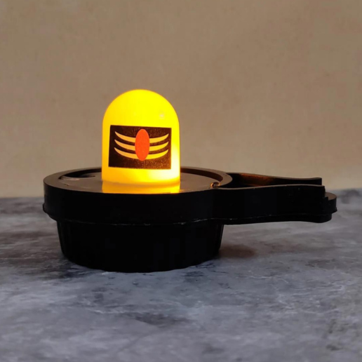 32 in 1 Mantra Chanting Device with Water Sensor Glowing Shivling and Water Sensor Diyas (6,12,24,36) Combo