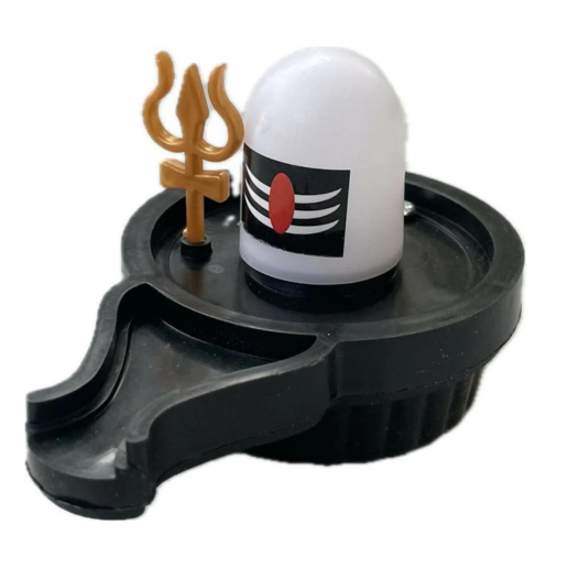 Water Sensor Glowing Shivling with Trishul & Water Sensor Diyas (6,12,24,36) Combo