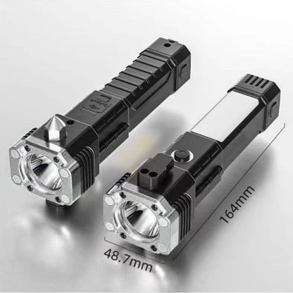 6 in 1 Hammer Torch | Rechargeable LED Flashlight | Long Range Emergency Tool
