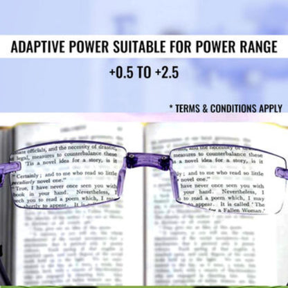 Rimless Folding Adaptive Power Mobile Protection Reading Glasses – Buy 1 Get 2 Free