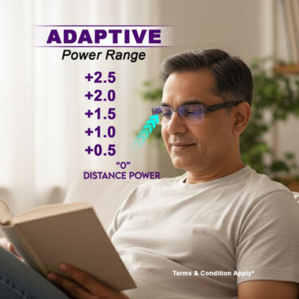 Bifocal Colored Adaptive Power Reading Glasses – Buy 1 Get 3 Free