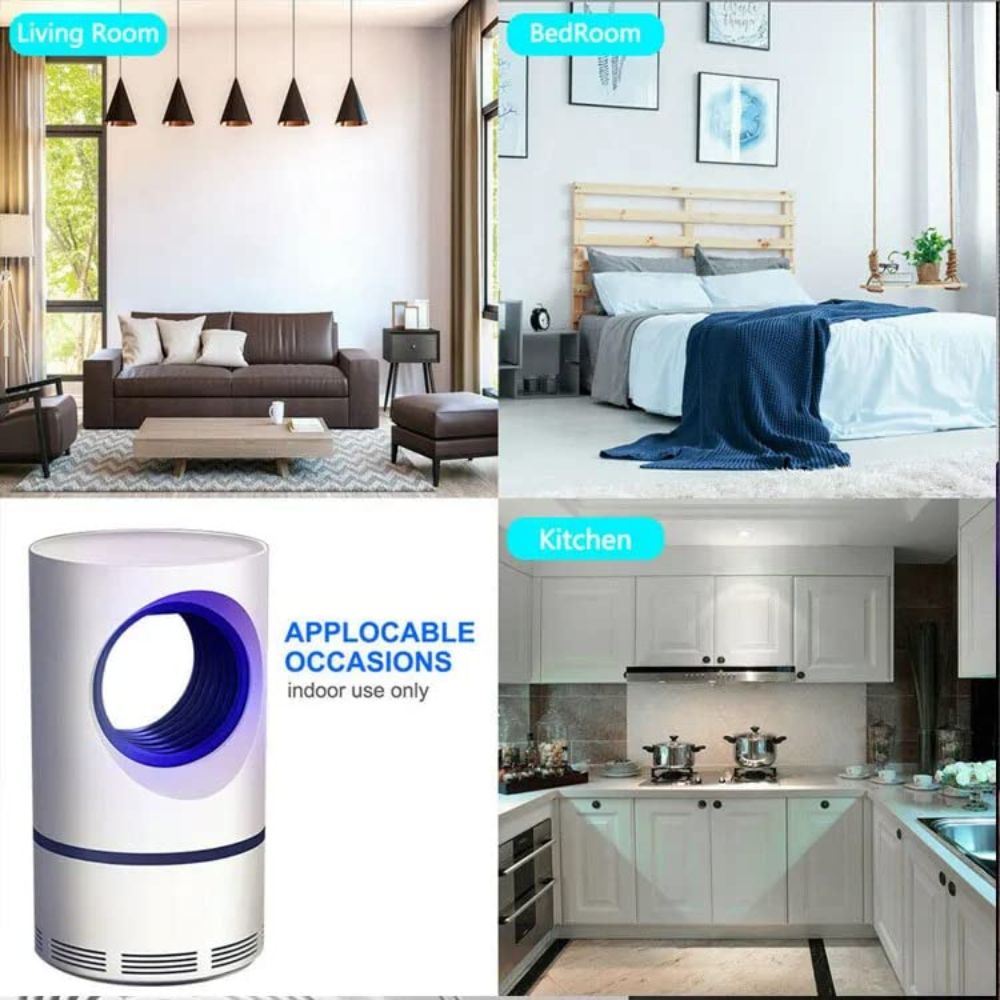 Electric Mosquito Killer Trap Night Lamp | USB Powered UV Bug Trap | Silent Indoor Protection