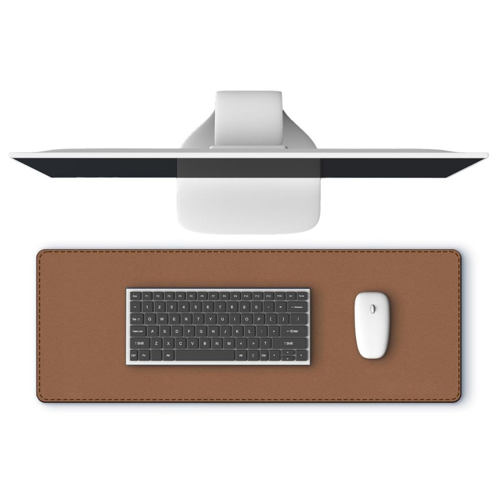 BEXT Leather Desk Pad Protector | PU Leather Non-Slip Office Desk Mat & Mouse Pad for Home and Office