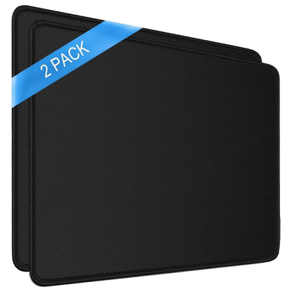 BEXT (2Pcs) Gaming Mouse Pad / Mouse Mat (23×19×0.2 cm) | Non-Slip Rubber Base | Waterproof Surface |(Black)