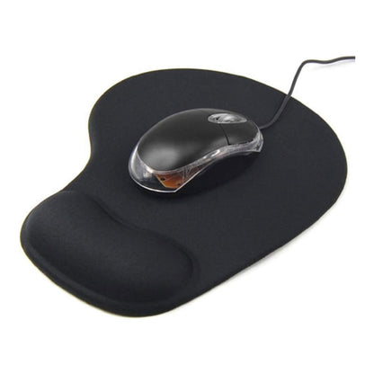BEXT Gel Wrist Support Gaming Mouse Pad with Lycra Cloth, Non-Slip Rubber Base for Laptop, Computer, Home & Office (Black)