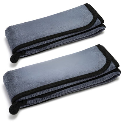 BEXT (2Pcs) 500 GSM Extra Large Microfiber Car & Bike Cleaning Cloth (35 × 75 cm) | Scratchless Drying & Detailing Towel