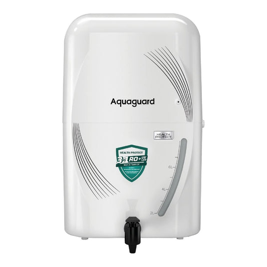 Aquaguard RO + UV Water Purifier | Health Protect | 7 L Storage Capacity | 3-Stage Purification | Wall Mount & Counter Top Installation | 1 Years Warranty