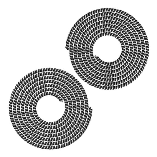 BEXT (2Pcs) Spiral Cable Protector for Charging & Data Cables | Headphone & USB Cable Protective Sleeve | Pet-Safe Wire Cover (Black & Grey)