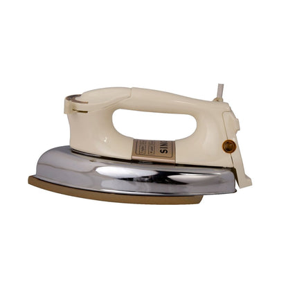Singer Shakti Plus 1.6Kg Heavy Weight Dry Iron | 1000 Watt | Quick Heat-Up | Golden Advanced Soleplate | Adjustable Thermostat | ISI Approved | 2 Years Warranty