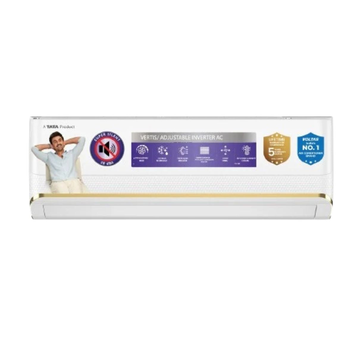 Voltas Vertis 1.5 Ton 3 Star Inverter Split AC (2026) | 183INV | 5100W Cooling | Copper Condenser | 5 Years Comprehensive Warranty