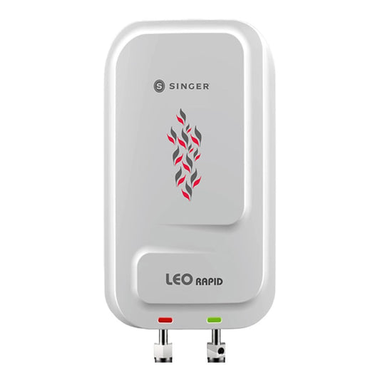 Singer Leo Rapid 5.9 L Instant Water Heater | Geyser | 3000W Power | Copper Heating Element | Stainless Steel Tank | ISI Marked | 2 Years Warranty