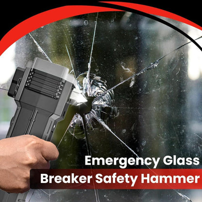 6 in 1 Hammer Torch | Rechargeable LED Flashlight | Long Range Emergency Tool