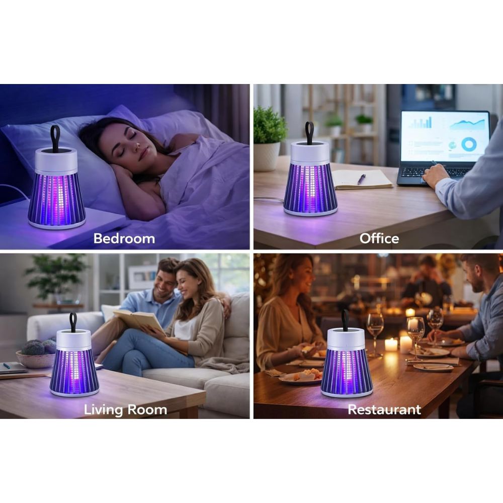 Electric Mosquito Killer Lamp with UV Light | USB Powered Portable Indoor Bug Trap