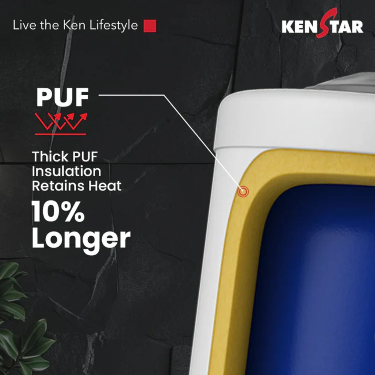 Kenstar Aqualia 15L 5 Star Storage Water Heater | Geyser | Glasslined Tank | SwirlHeat Technology | 8 Bar Pressure | 2 Years Warranty