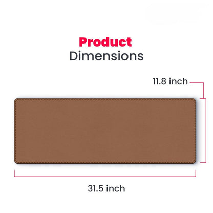 BEXT Leather Desk Pad Protector | PU Leather Non-Slip Office Desk Mat & Mouse Pad for Home and Office