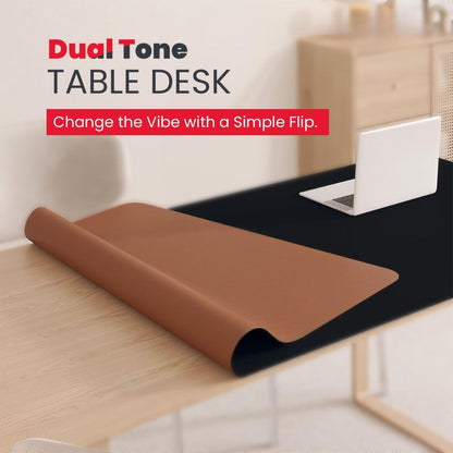 BEXT Leather Desk Pad Protector | PU Leather Non-Slip Office Desk Mat & Mouse Pad for Home and Office