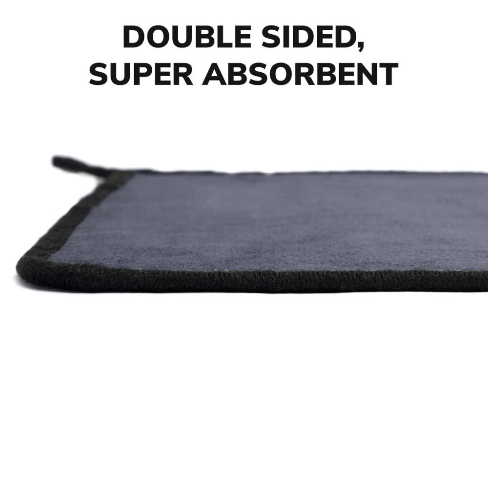 BEXT (2Pcs) 500 GSM Extra Large Microfiber Car & Bike Cleaning Cloth (35 × 75 cm) | Scratchless Drying & Detailing Towel