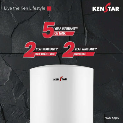 Kenstar Hotstar 10L Storage Water Heater | Polymer | SwirlHeat Technology | 8 Bar Pressure | IPX4 Protection | 2 Years Product Warranty